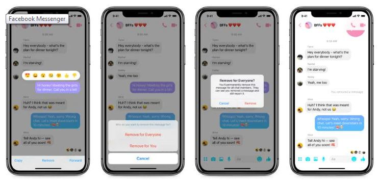 ఫేస్ బుక్ మెసెంజర్ లో కొత్త ఫీచర్.. మెసేజ్ అన్ సెండ్ ఆప్షన్