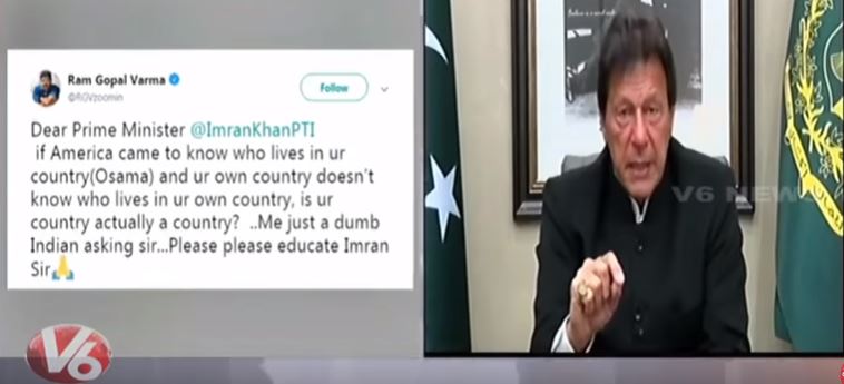 RGV Satires On Pakistan PM Imran Khan Statement Over Pulwama Attack