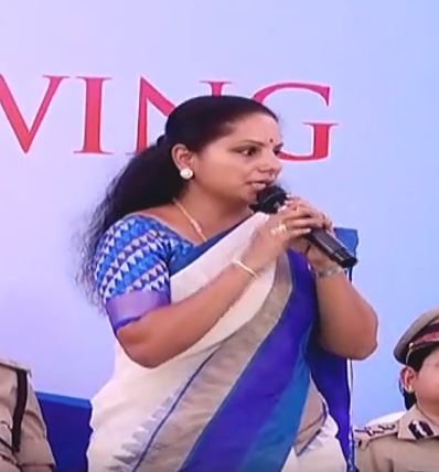 TRS MP Kavitha Speech | TS Police Dept Launches Women’s Safety Wing | Women’s Day | V6 News