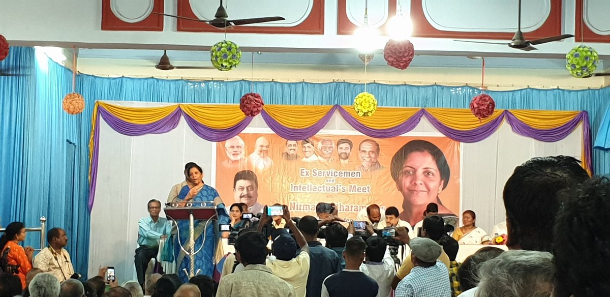 దేశం బాగుపడాలంటే మోడీ మళ్లీ రావాలి : నిర్మల సీతారామన్