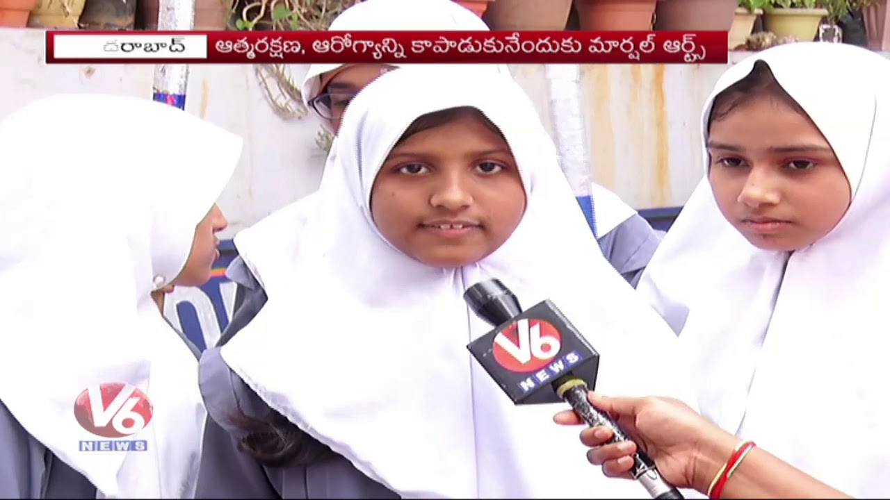 Martial Arts Training For Girls Self Defence In St Maaz High School In Saidabad | Hyderabad