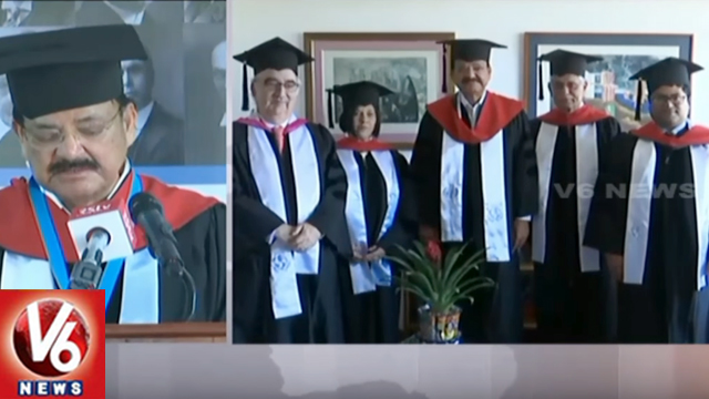 Vice President Venkaiah Naidu Receives Honorary Doctorate From University Of Peace | V6 News