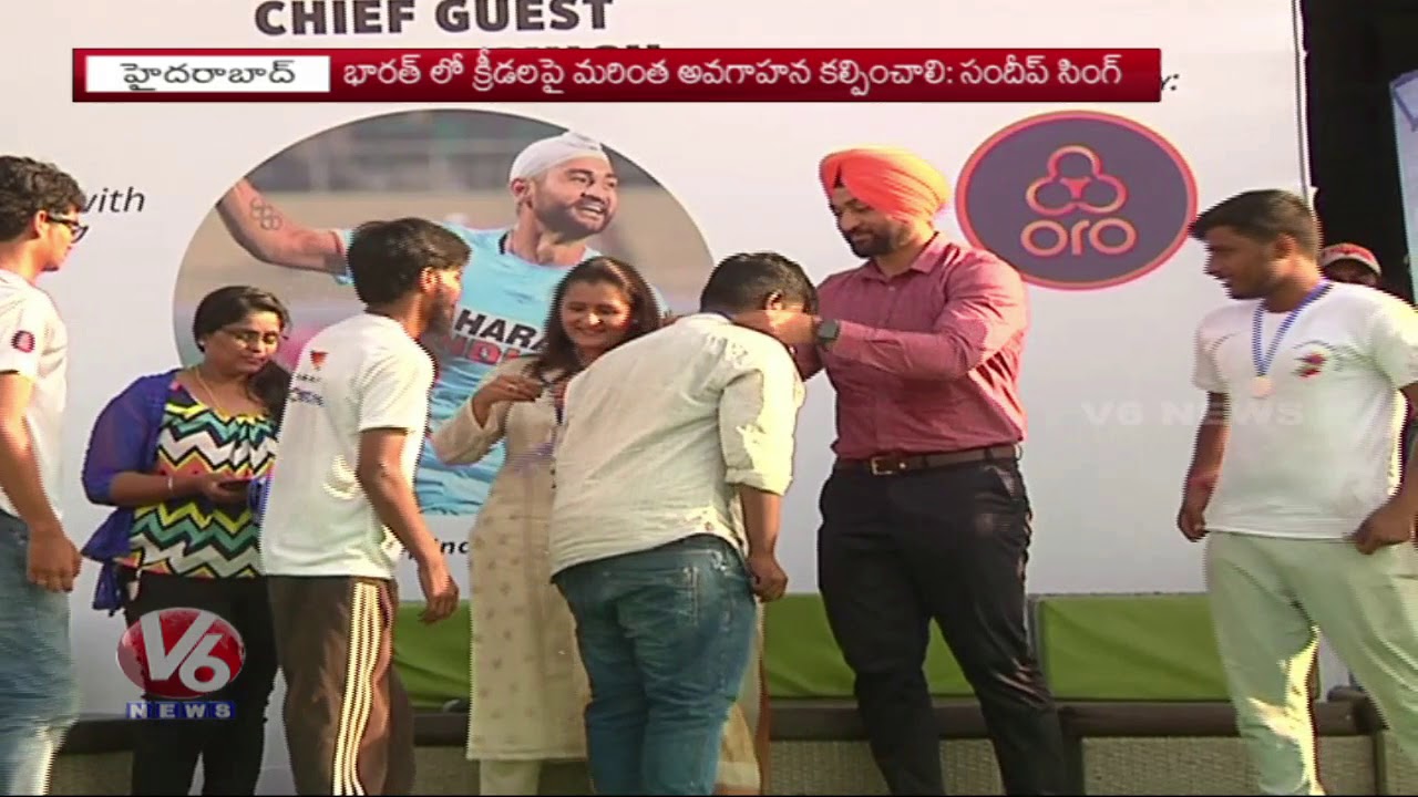 Hockey Ex Player Sandeep Singh Attended For Hamstech Sports Mania | Hyderabad