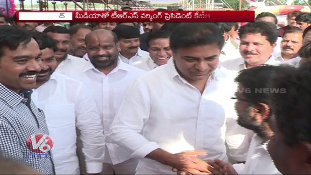 TRS Working President KTR Chit Chat With Media Over Lok Sabha Elections 2019