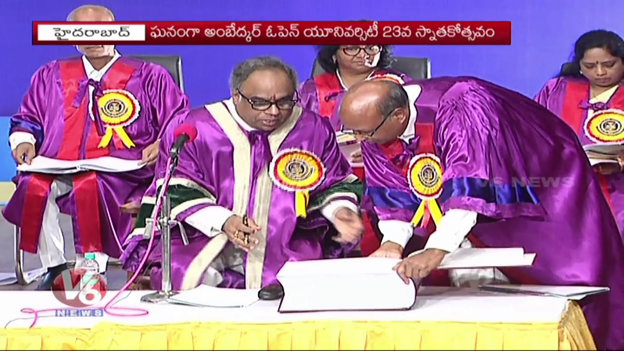 Prof Goverdhan Mehta Attends 23rd Convocation At Dr. B.R.Ambedkar Open University