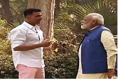 మీ భార్య నన్నుఎప్పుడూ తిడుతుంది కదా: అక్షయ్ తో మోడీ