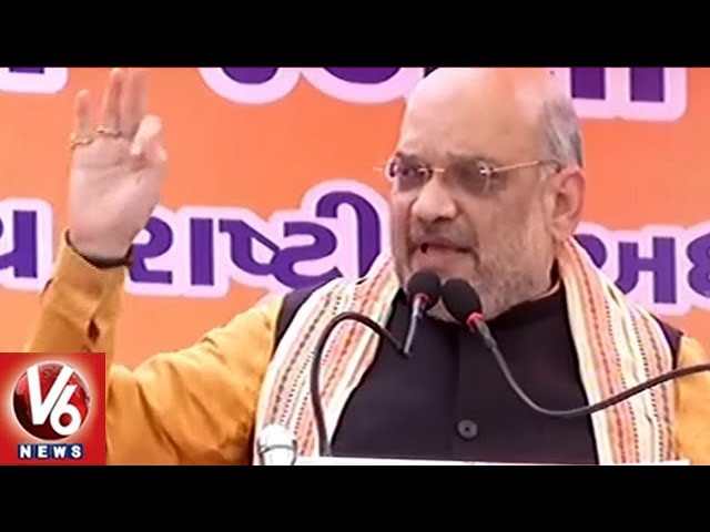 BJP President Amit Shah Election Campaigning In Gujarat | Comments On Congress Party