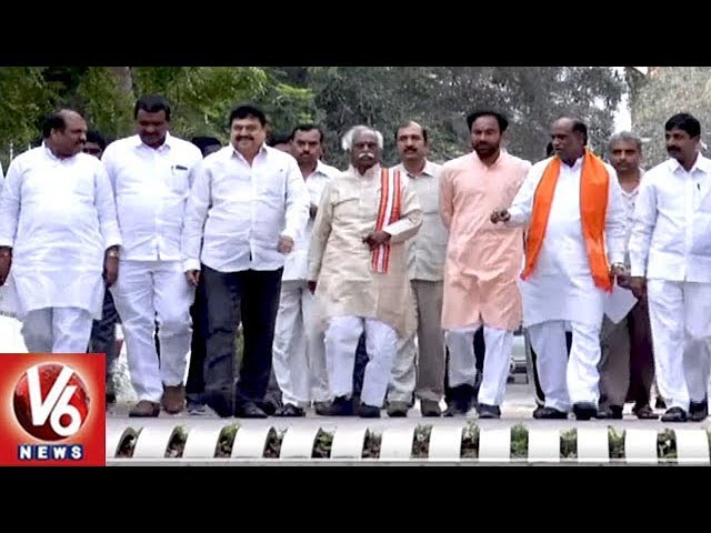 Telangana BJP Leaders Meet Governor Narasimhan Over Local Body Elections | Hyderabad