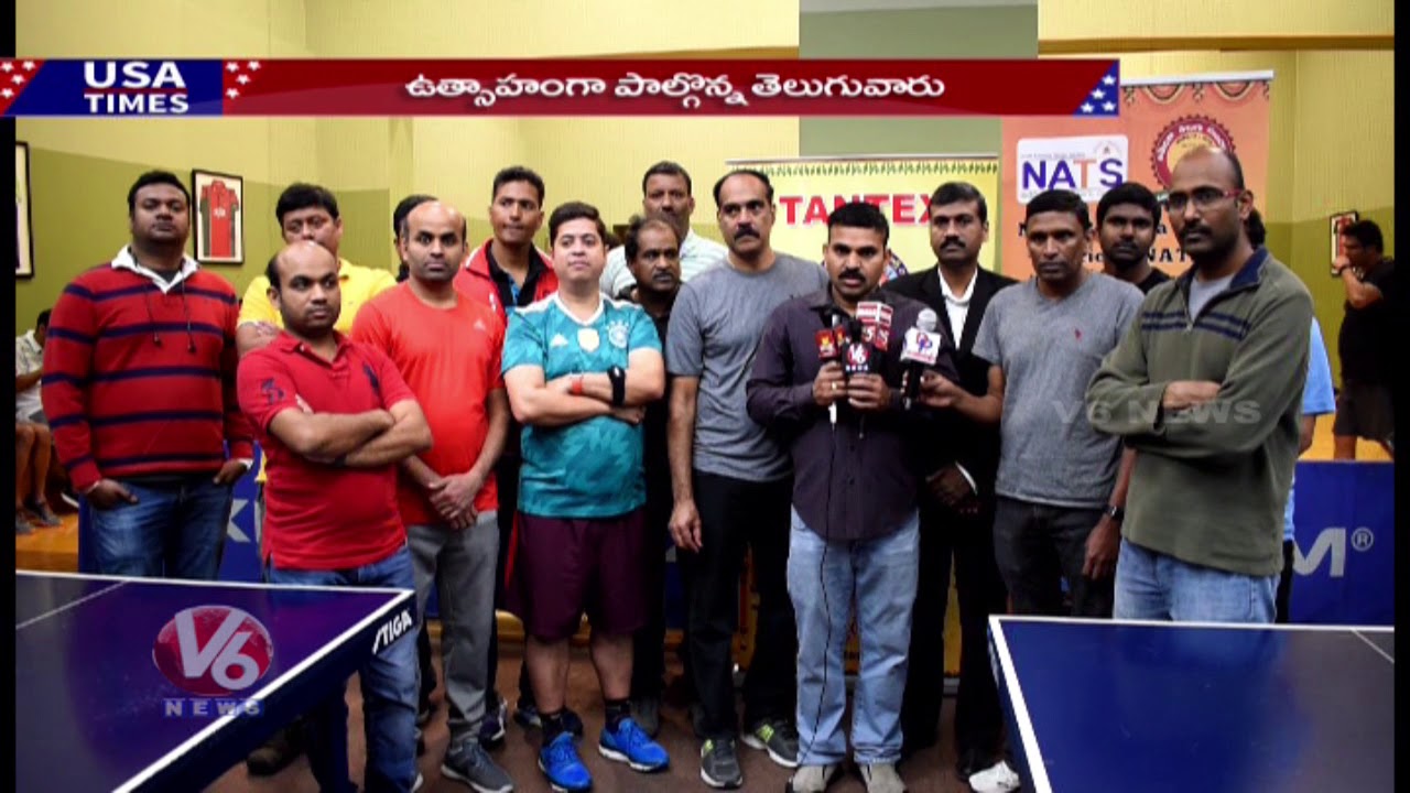 TANA Conducting Table Tennis Tournament In Dallas | V6 USA NRI News