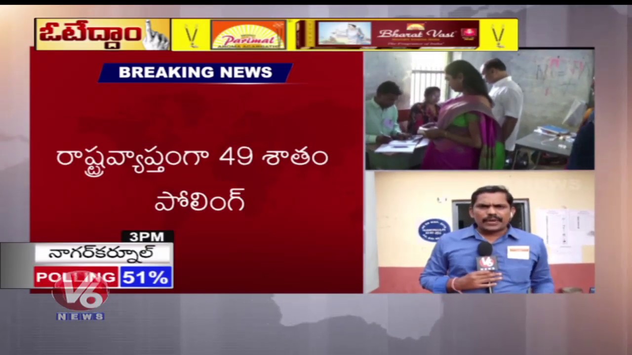 Public Not Interests To Cast Votes In LS Polls | Polling Officers Waiting For Voters | Vikarabad