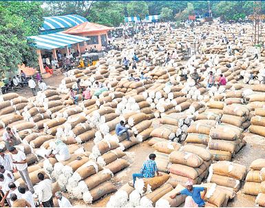 పంట దిగుబడి తగ్గింది..మార్కెట్ల ఆదాయం తగ్గింది