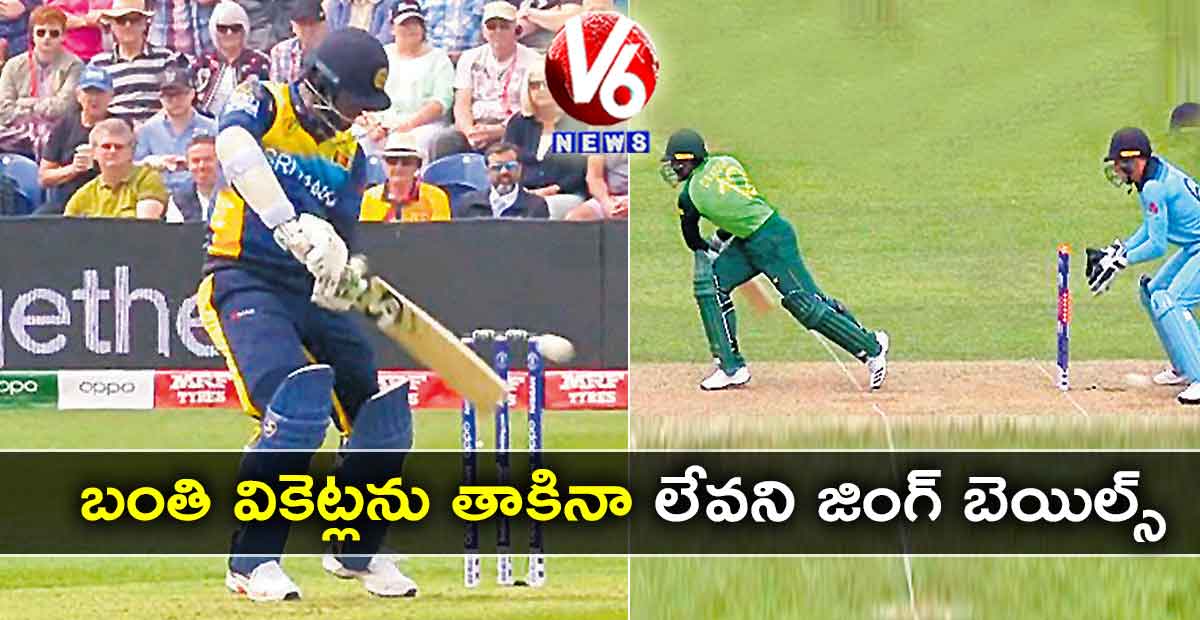బంతి వికెట్లను తాకినా లేవని జింగ్ బెయిల్స్