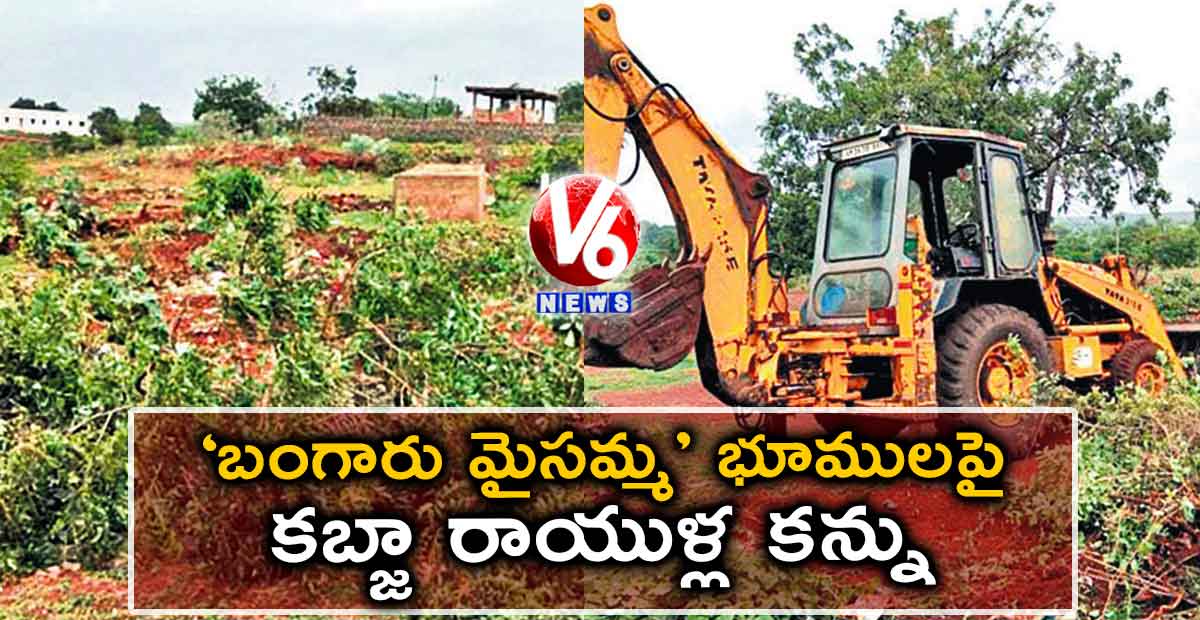 ‘బంగారు మైసమ్మ’ భూములపై కబ్జా రాయుళ్ల కన్ను