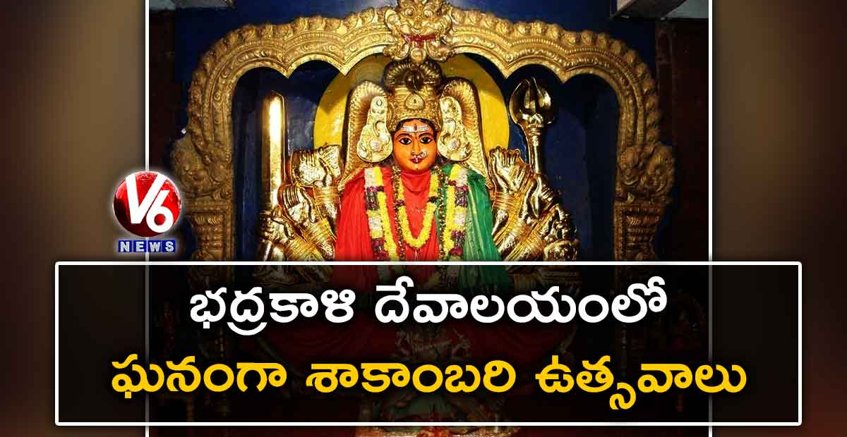 భద్రకాళి దేవాలయంలో ఘనంగా శాకాంబరి ఉత్సవాలు