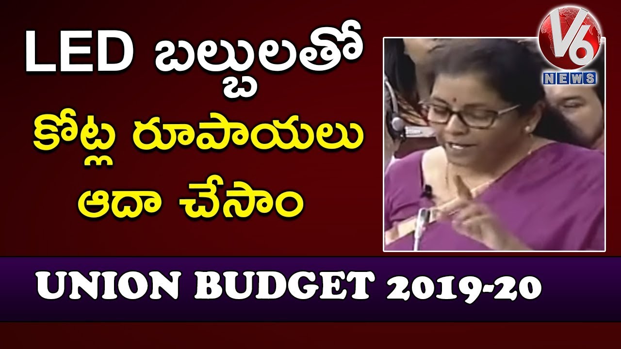 Rs 18,341 Cr Annually Cost Saving With Distribution Of 35 Cr LED Bulbs | Union Budget 2019