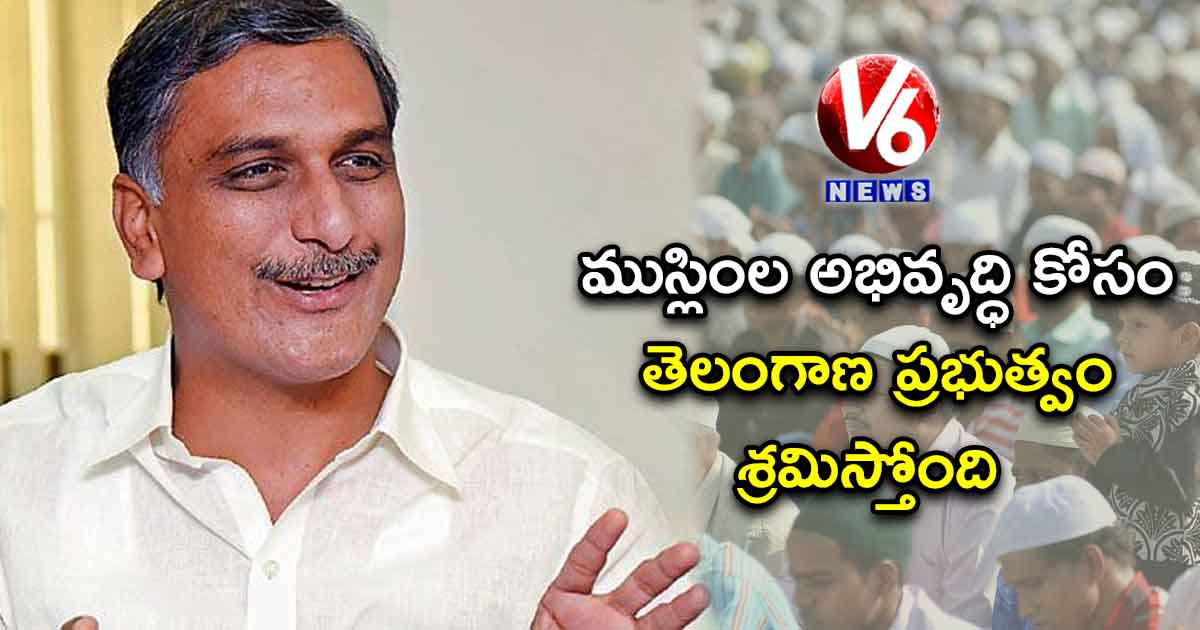 ముస్లింల అభివృద్ధి కోసం తెలంగాణ ప్రభుత్వం శ్రమిస్తోంది