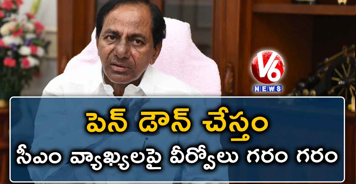 పెన్ డౌన్ చేస్తం..సీఎం వ్యాఖ్యలపై వీర్వోలు గరం గరం