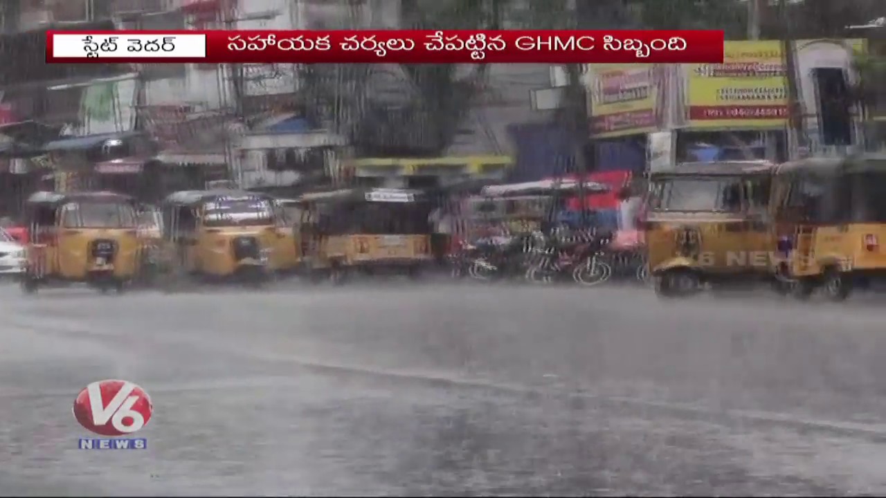 Rain Hits Parts Of Hyderabad, Jams Traffic In Adjoining Areas |