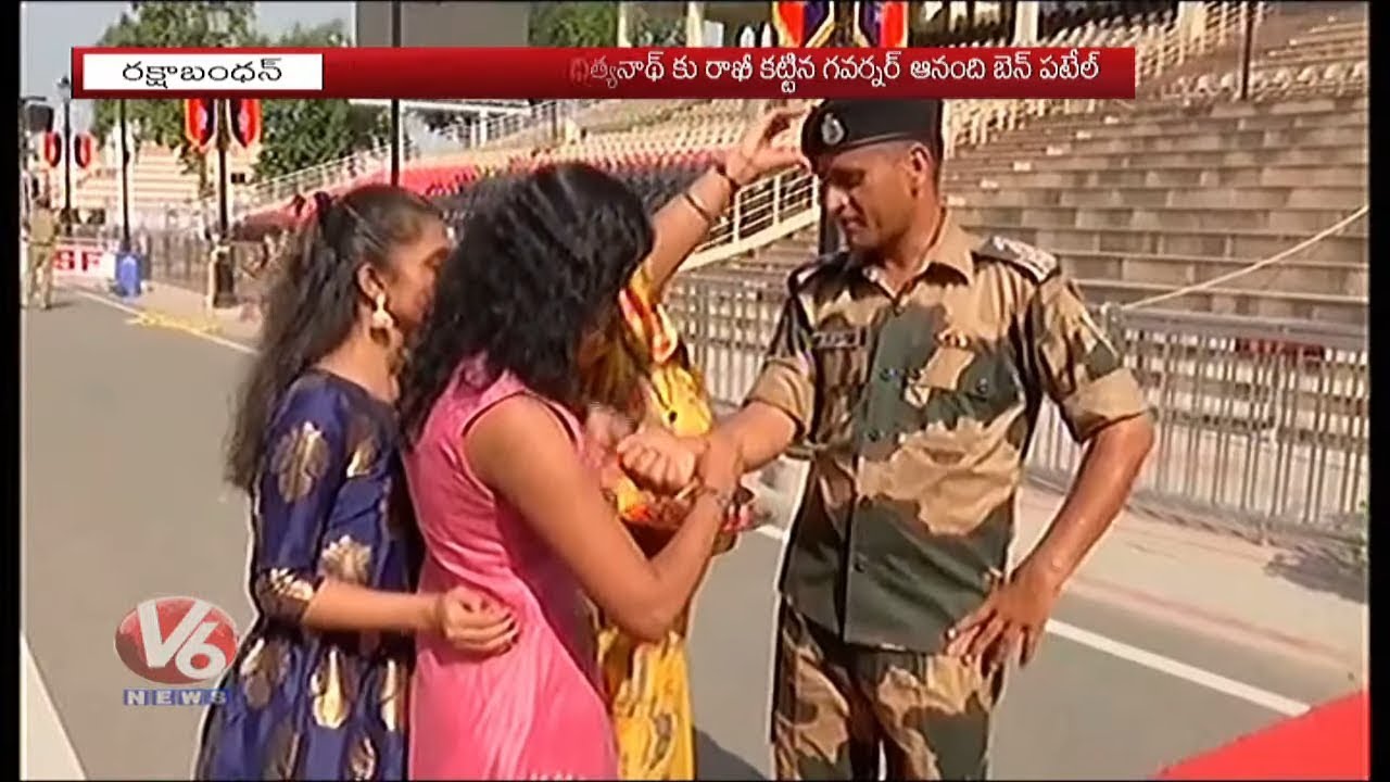 School Girls Ties Rakhi To Army Jawans | Modi And Minister Celebrates Rakhi Festival|