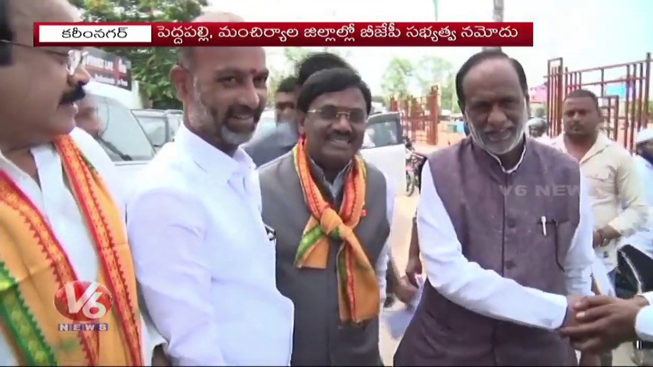 BJP State President Laxman And Vivek Venkataswamy Visit Karimnagar