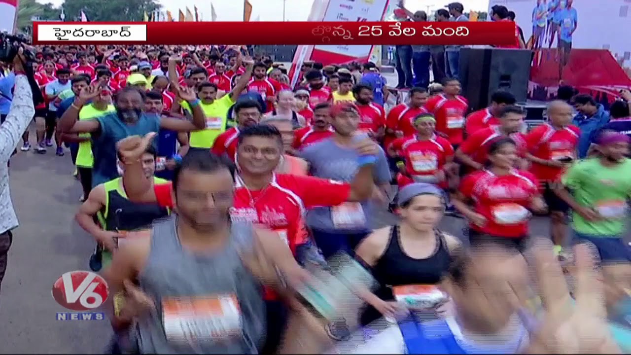 Airtel Hyderabad Marathon Starts From People’s Plaza|