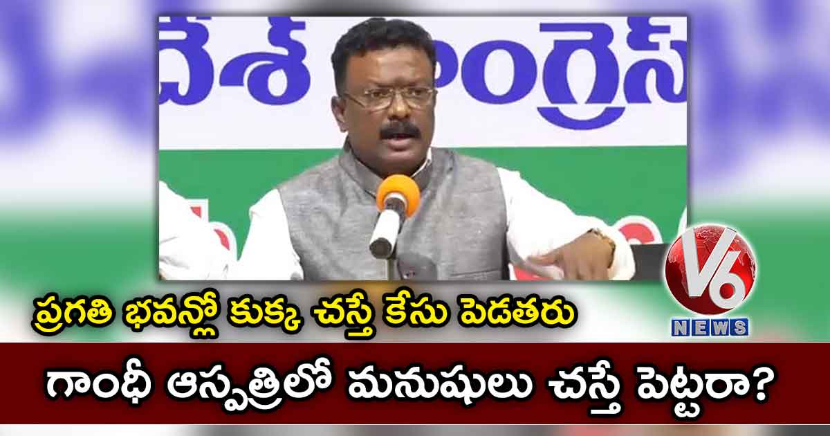 ప్రగతి భవన్లో కుక్క చస్తే కేసు పెడతరు..గాంధీ ఆస్పత్రిలో మనుషులు చస్తే పెట్టరా?