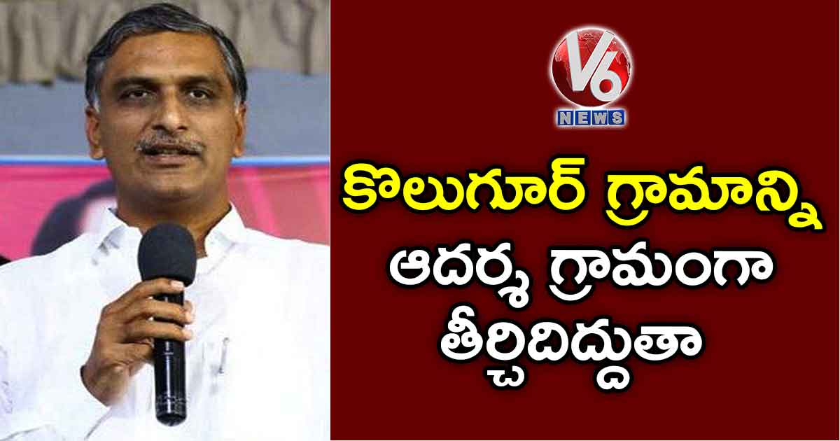 కొలుగూర్ గ్రామాన్ని ఆదర్శ గ్రామంగా తీర్చిదిద్దుతా..