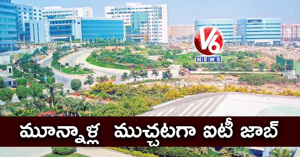 మూన్నాళ్ల  ముచ్చటగా ఐటీ జాబ్​