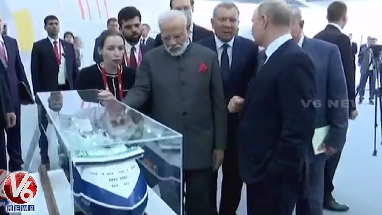 PM Modi & Russia President Putin Visitsc Shipbuilding Complex |