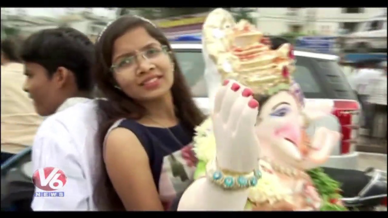 Different Varieties Of Ganesh Idols On Wheels For Immersion |