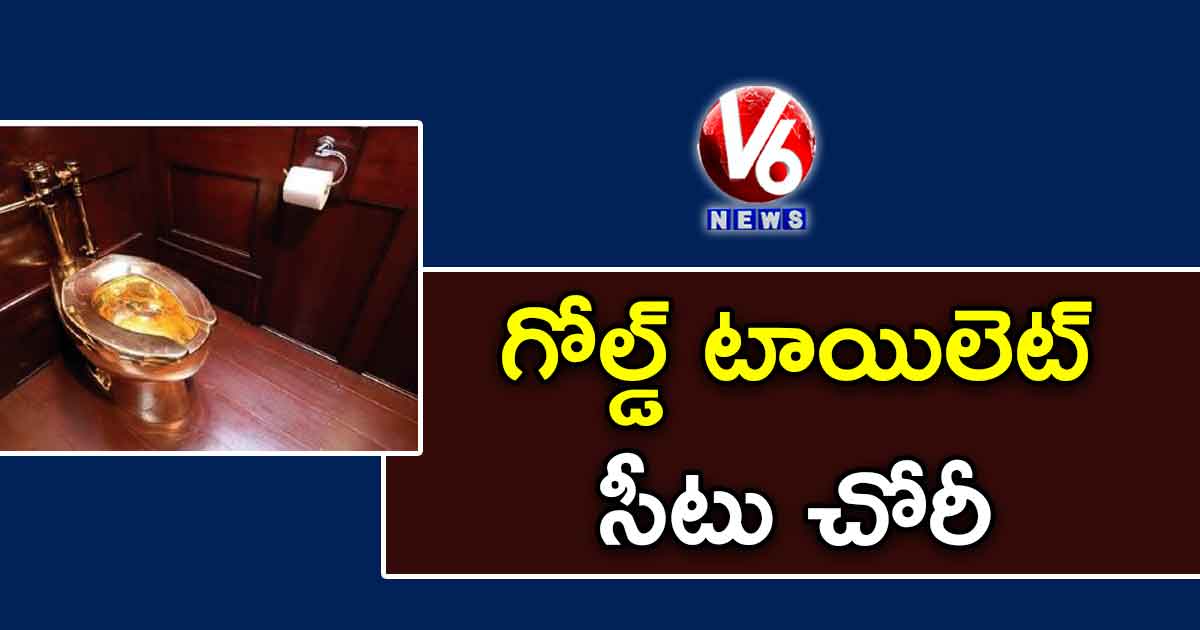 గోల్డ్ టాయిలెట్ సీటు చోరీ