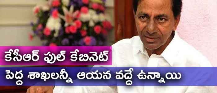 కేసీఆర్ ఫుల్ కేబినెట్.. పెద్ద శాఖలన్నీ ఆయన వద్దే ఉన్నాయి