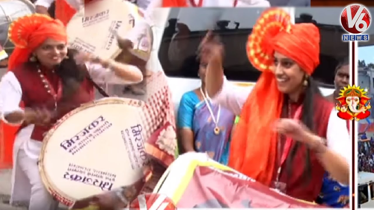 Maharashtra Band And Procession Leads Up Ganesh Immersion At Tankbund |