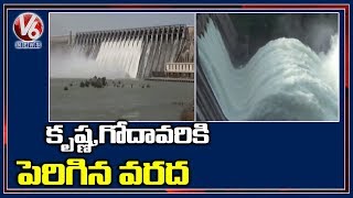 Jurala Project 17 Crest Gates Lifted, Srisailam Dam Gets Huge Inflows