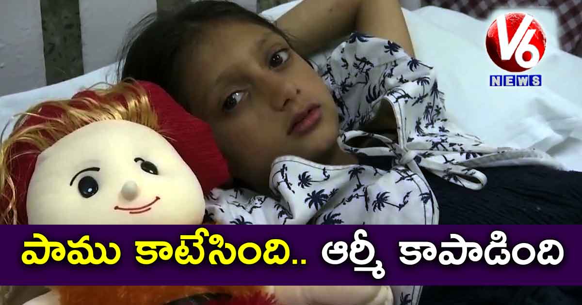 పాము కాటేసింది.. ఆర్మీ కాపాడింది