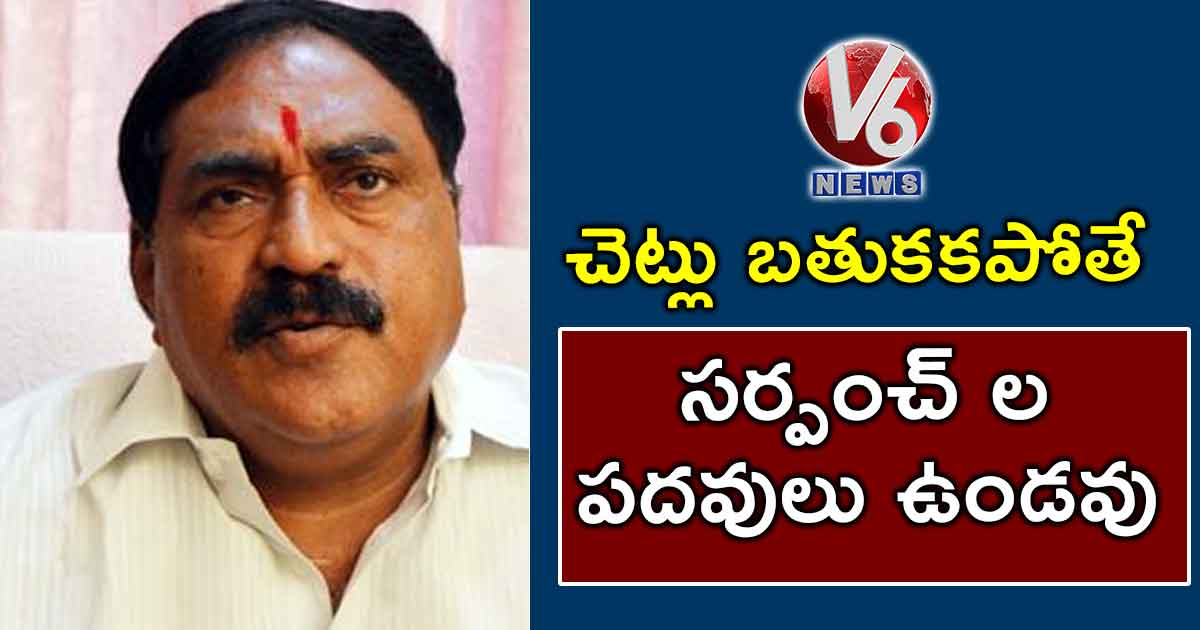 చెట్లు బతుకకపోతే సర్పంచ్ ల పదవులు ఉండవు