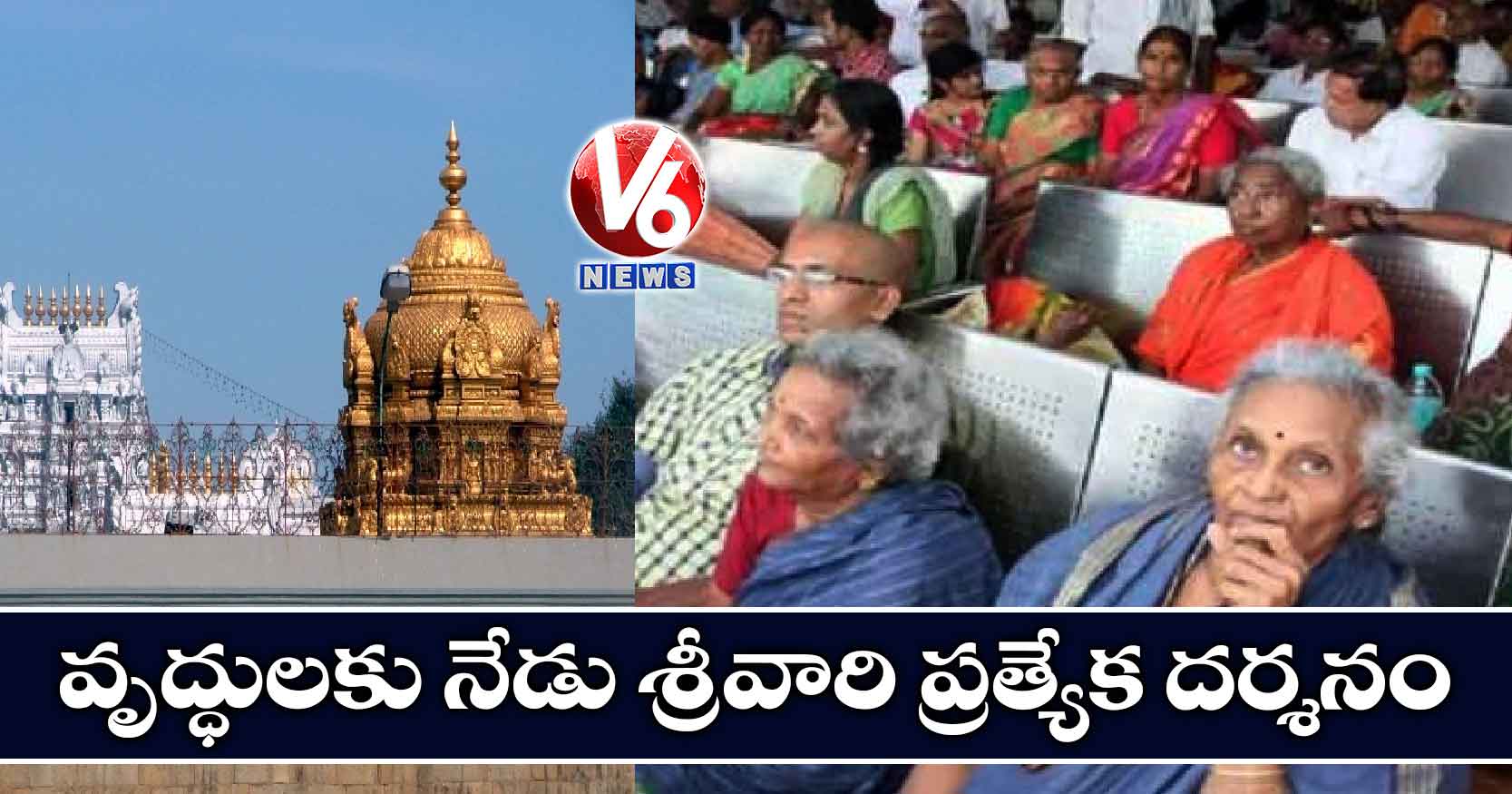 వృద్ధులకు నేడు శ్రీవారి ప్రత్యేక దర్శనం
