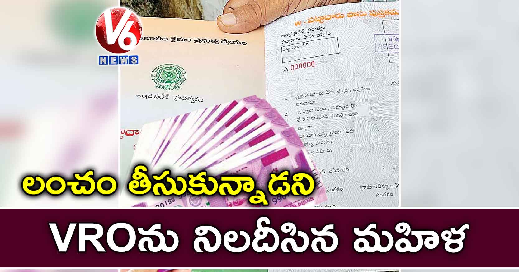 లంచం తీసుకున్నాడని VROను నిలదీసిన మహిళ