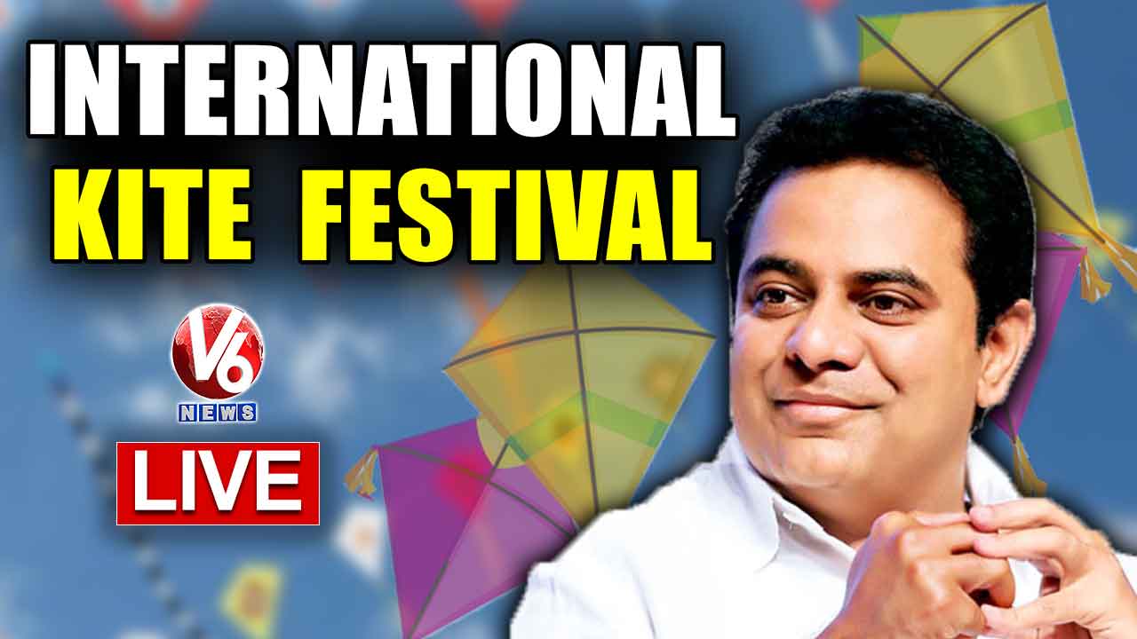 KTR Live | International Kite And Sweet Festival Inauguration by KTR | LIVE