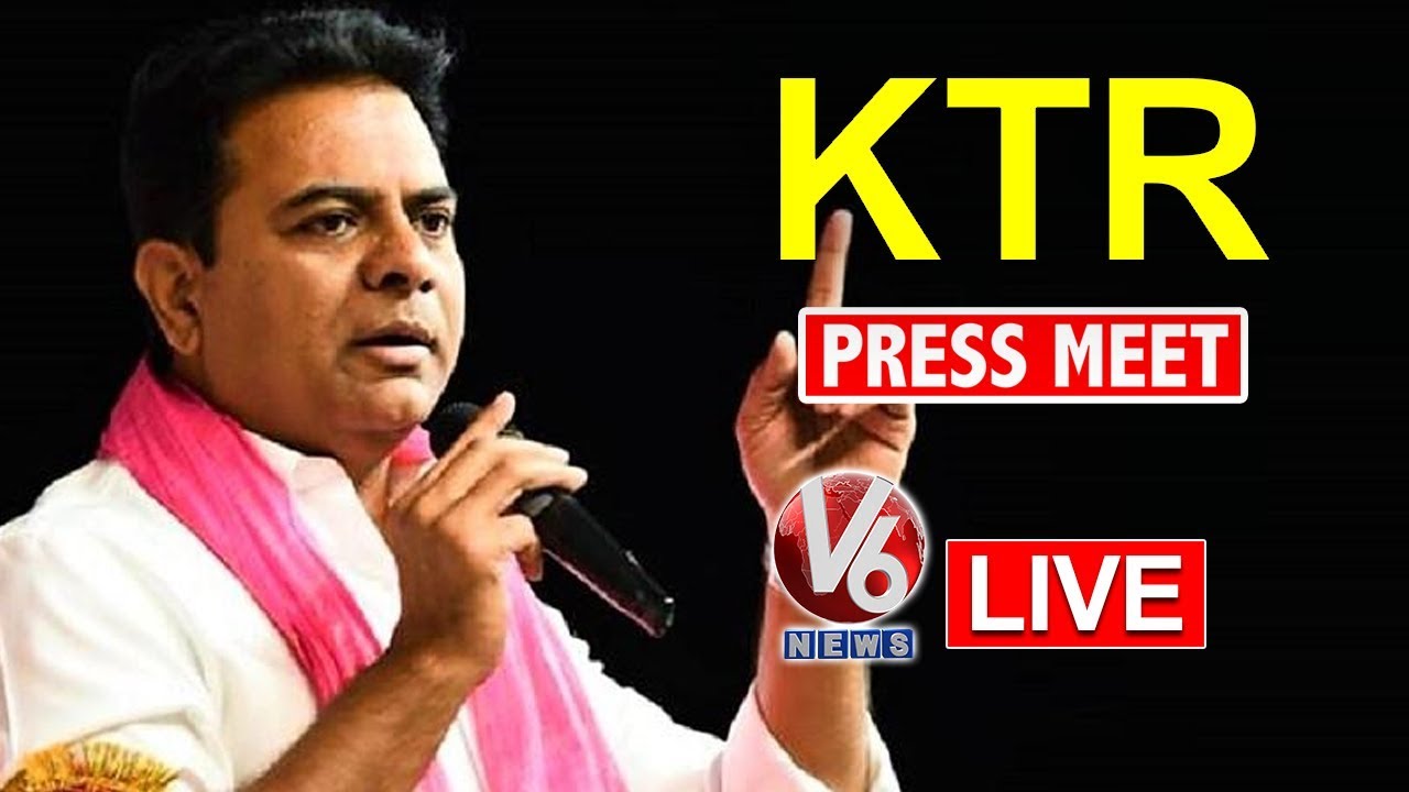 KTR Press Meet LIVE | TRS Bhavan