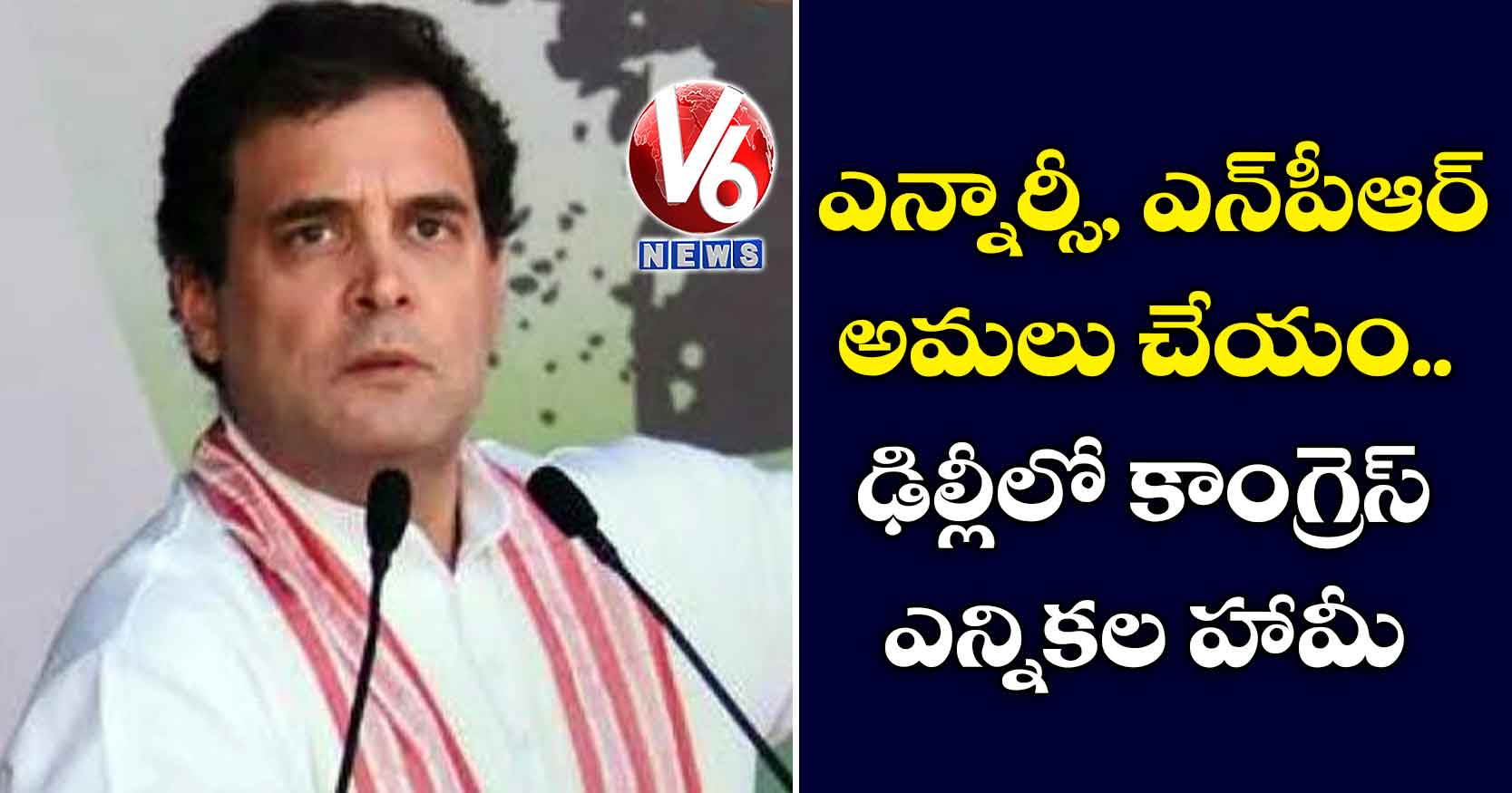 ఎన్నార్సీ, ఎన్‌‌‌‌పీఆర్  అమలు చేయం.. ఢిల్లీలో కాంగ్రెస్ ఎన్నికల హామీ