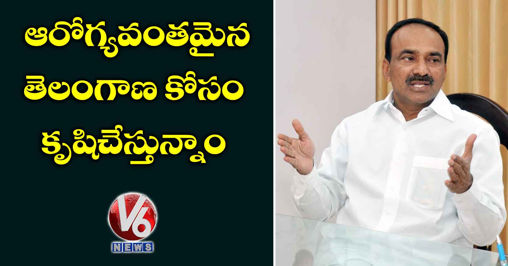 ఆరోగ్యవంతమైన తెలంగాణ కోసం కృషిచేస్తున్నాం