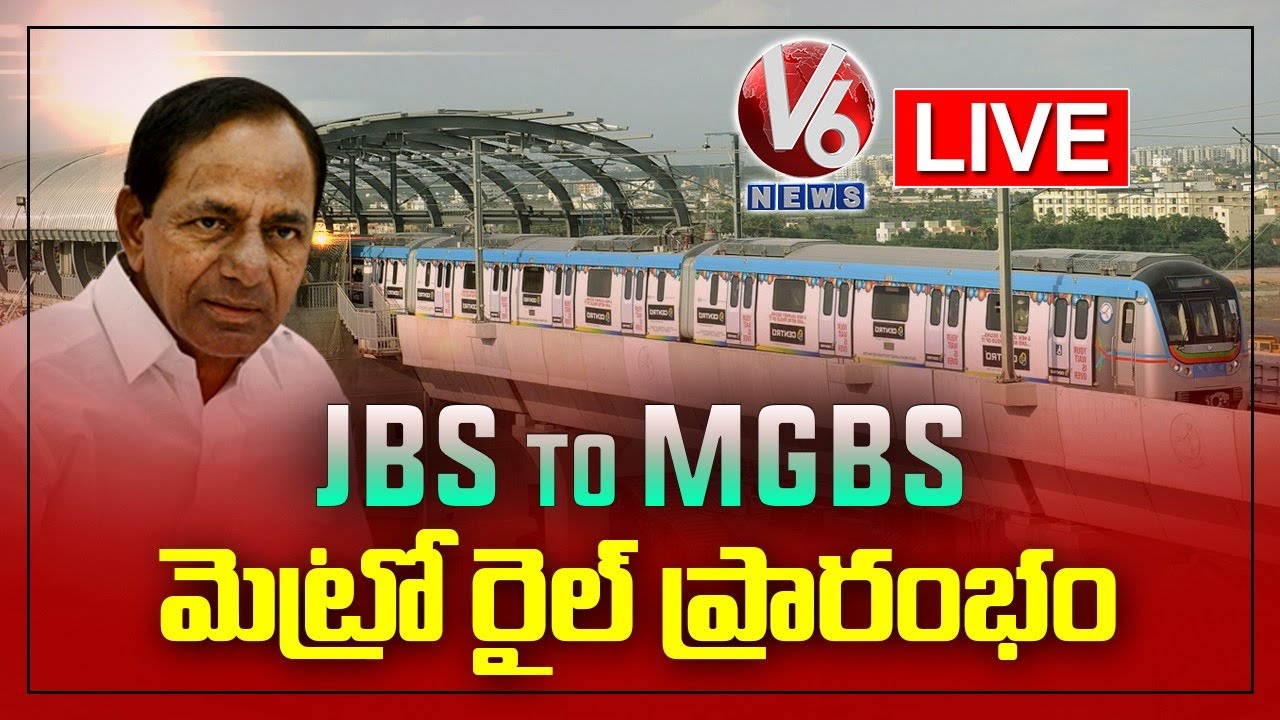 CM KCR LIVE | JBS-MGBS Metro Route Launch