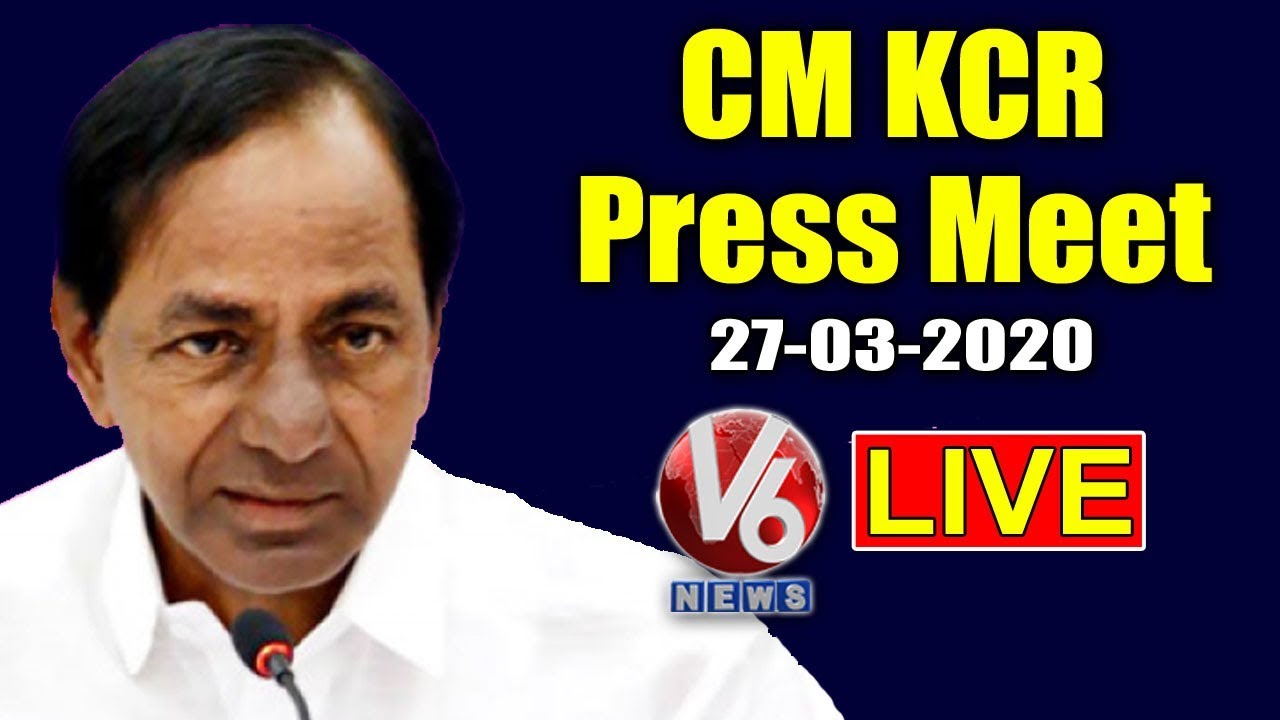 CM KCR Press Meet LIVE 27-03-2020 | Telangana LockDown