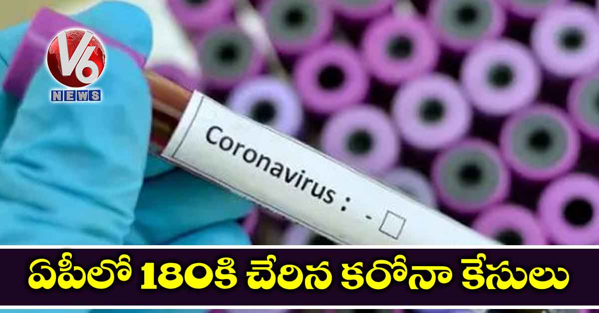 ఏపీలో 180కి చేరిన కరోనా కేసులు