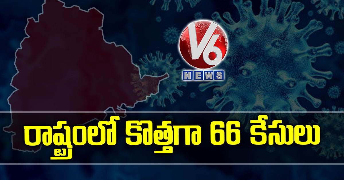 రాష్ట్రంలో కొత్తగా 66 కేసులు