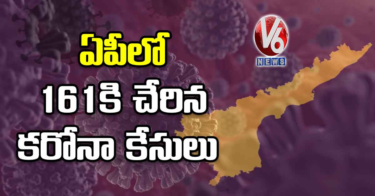ఏపీలో 161 కి చేరిన కరోనా కేసులు