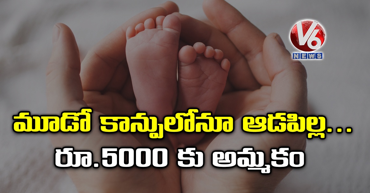 మూడో కాన్పులోనూ ఆడపిల్ల.. రూ.5000 కు అమ్మకం