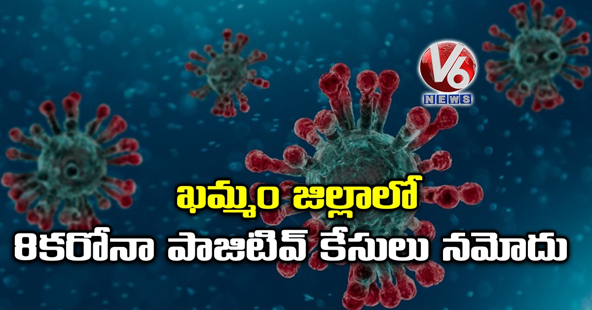 ఖమ్మం జిల్లాలో 8 కరోనా పాజిటివ్ కేసులు నమోదు