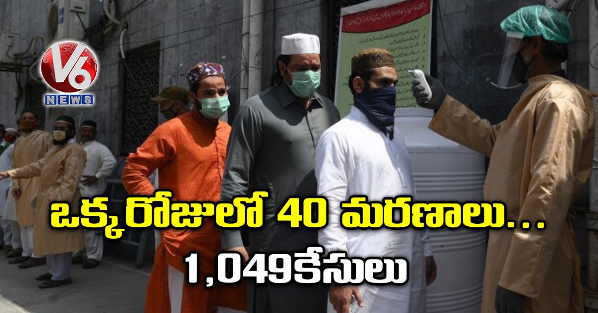 ఒక్కరోజులో 40 మరణాలు.. 1,049 కేసులు